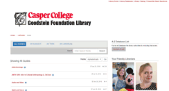 Desktop Screenshot of libguides.caspercollege.edu