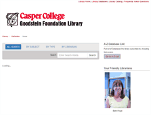 Tablet Screenshot of libguides.caspercollege.edu